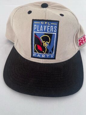 Vintage Rare NFL Players Party Two-Tone Snapback Hat Super Bowl XXXI